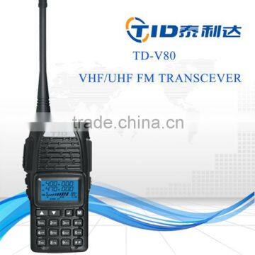 TD-V80 vhf and uhf dual band handsfree two way radio