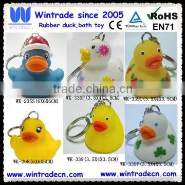 Rubber duck keychain