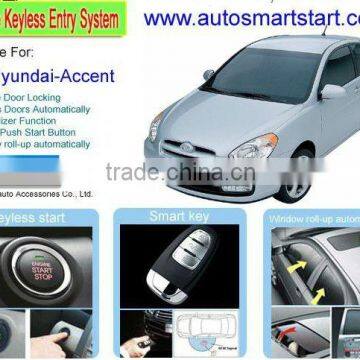 Keyless Go Button Start Remote Control Car Starter Upgrade Car Alarm System for Hyundai Accent