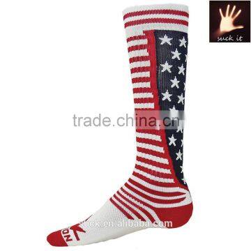 high quality custom united basketball knee high sport socks made in china