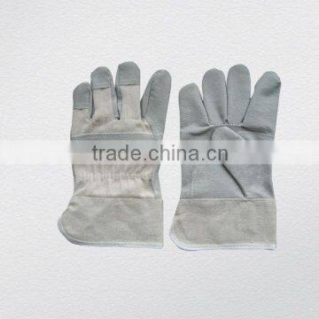 Gray vinyl impregnated artificial leather chemical gloves