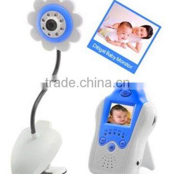 Blue 2.4Ghz 4CH Wireless Camera Video Baby Monitor Voice Control Baby Care Kit