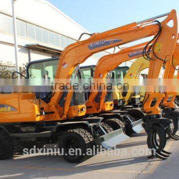 Mini Farm Machinery 8ton New Excavator Price Wheeled Excavator photo-6