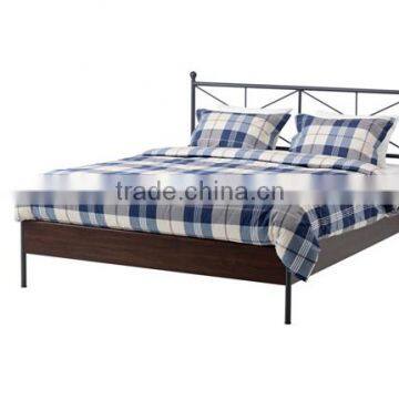 Latest double bed designs / modern MDF wooden bed / china bedroom furniture