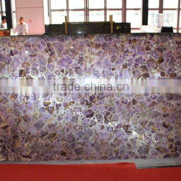 China high quality natural light purple onyx amethyst for tiles