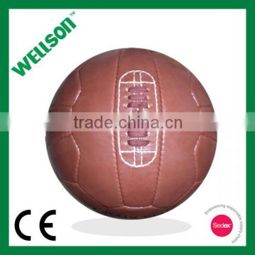 Real leather soccer ball