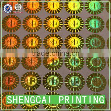 ree design&3D color changing hologram sticker sheet