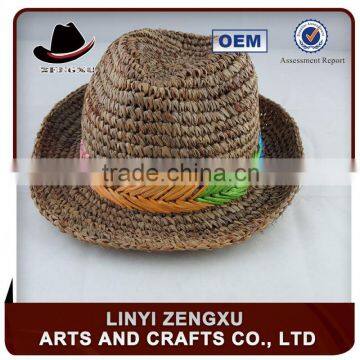 cheap felt colorful straw fedora hats