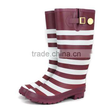 New Style of Colorful Stripe Rain Boot photo-3