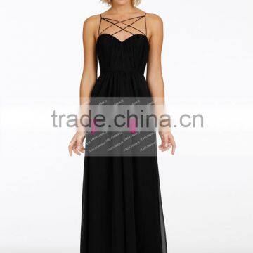 Sexy Sweetheart Backless Long Backless Chiffon Bridesmaid Dress Maid Of Honor Dress ZY549