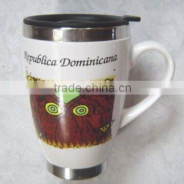 Promotional ceramic thermal mug wholesale