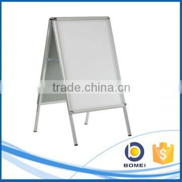 Aluminum folding double sides pavement poster board, customized sign stand