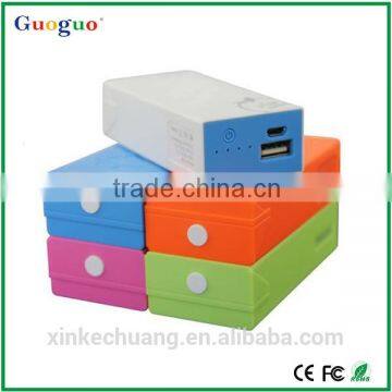 Guoguo Facteory Price Colorful Fasting Charging 4400mAh Portable Power Bank for Iphone,sumang