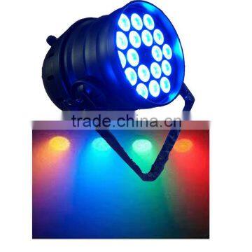 18pcs 3w DMX led RGB par 64 stage lighting