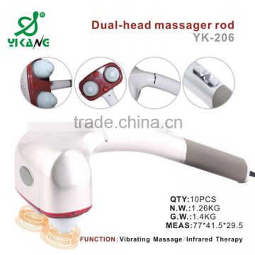 2016 electric portable handheld vibrating body massager with high quality