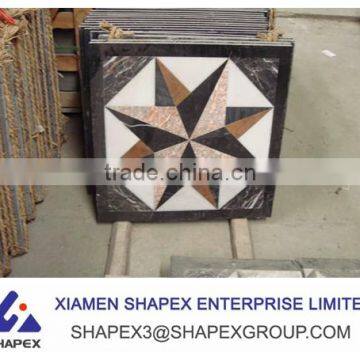 cheap marble tile floor design waterjet medallion supplier for hotel