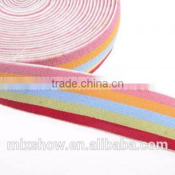 Colorful rainbow elastic band wholesale for garment