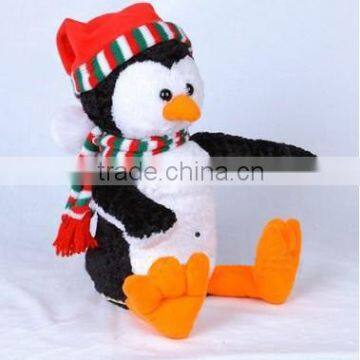 X'mas Snowman with body swing & hands and head moving, electronic & movement plush toys