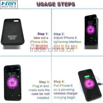 2016 New Product Qi Wireless Charging Phone Charger Case for IPhone 6 photo-4