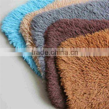 100% polyester microfiber plush carpet