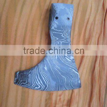 Handmade damascus axe head