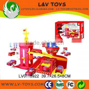 plastic parking lot toy / cartoon car / car toy