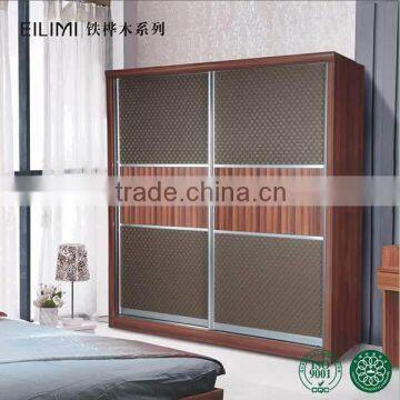 Metal arc edge and excellent material top line wardrobe cabinets