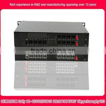 1ch to 64ch FXO/FXS voice telephone fiber optic multiplexer pcm 64 channel multiplexer voice fiber modem