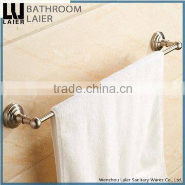 No.13124 Classic-Style Modern Bathroom Stainless Steel Brush Nicked Wall-Mounted Single Towel Bar