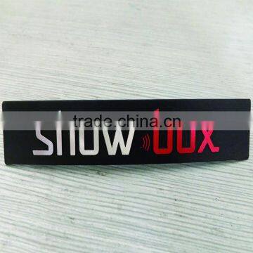 Custom high light uneven aluminum Metal Nameplate