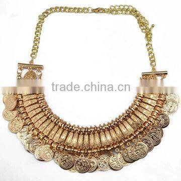 Hot choker coin necklace fashion jewelry 2015