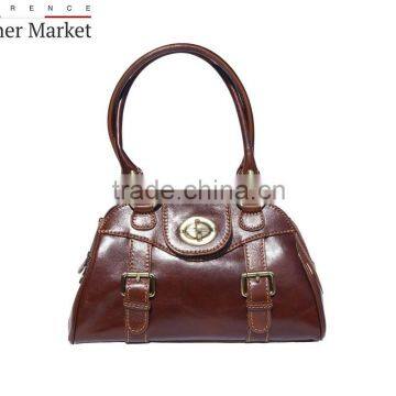 Shoulder and Handbag With Double Handle Handbags Italian Bags Genuine Leather Florence Leather Fashion