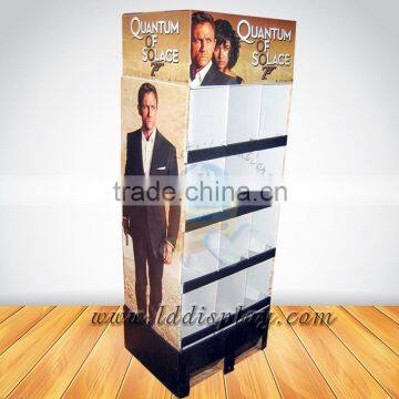 Custom cardboard men's clothes display rack