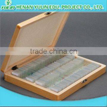 university school microscope slides box