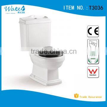 T3036 Bathroom modern design two piece toilet bowl