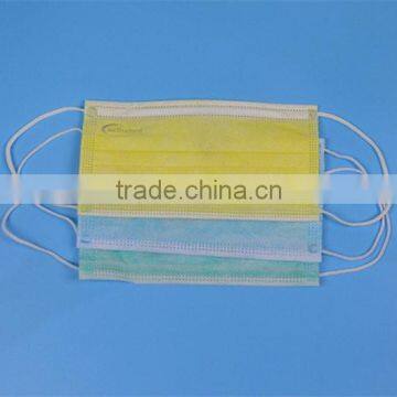 Dental Disposable Face Mask / Surgical Face Mask With Ear loops (3-ply) / Non-Woven