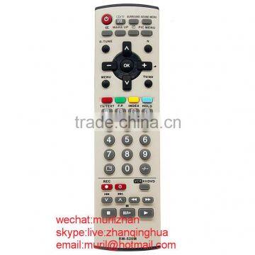 High Quality White 47 Keys RM-520M Remote Controls for Panasonicc TV with AAA*2 1.5V Battery Black VIDEOCON Controls