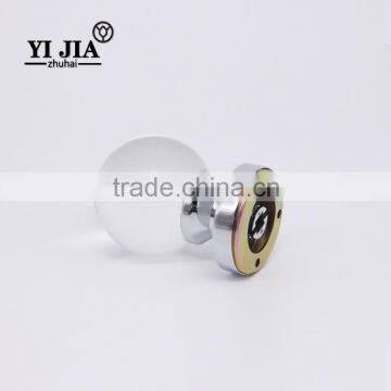 Round Shape Clear Chrome Finish Crystal Knobs for Doors photo-3