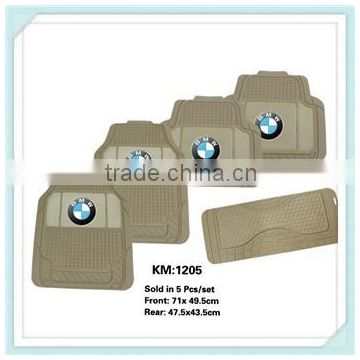 new pvc with carpet material car mat