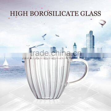 taobao supplier high borosilicate glitter cup mugs for 300ml