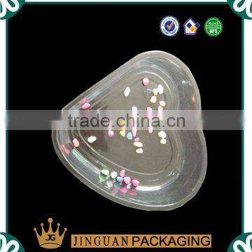 Heart Shape Plastic Blister Gift Packaging Tray