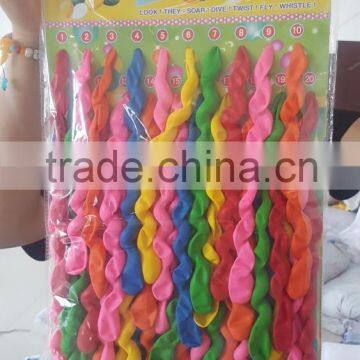 Colorful Screw Balloons for Decoration photo-5