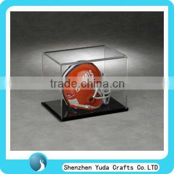 hot sell plexiglass helmet case,football helmet display case,acrylic helmet display case