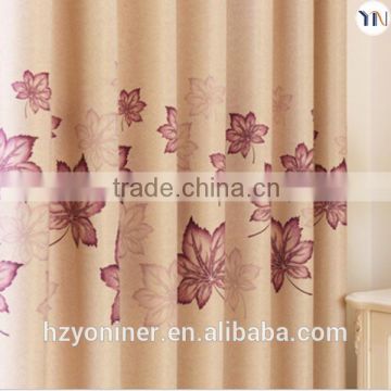 leaf print curtain for home curtain and hotel curtain, curtain for interior decoration, finished curtain manufacturer