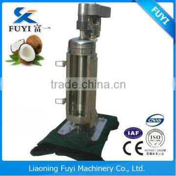 High speed tubular separator for extracting VCO oil