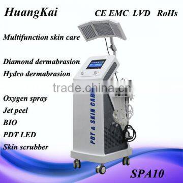 Led Light Skin Therapy Oxygen Injection Machine Oxygen Skin Tightening Pdt Led Skin Scrubber