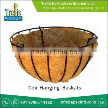 High Quality Bulk Selling of Coir Hanging Baskats for Outside Garden Use