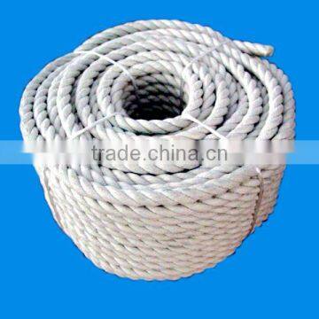 white Polyester and Polypropylene twist Rope