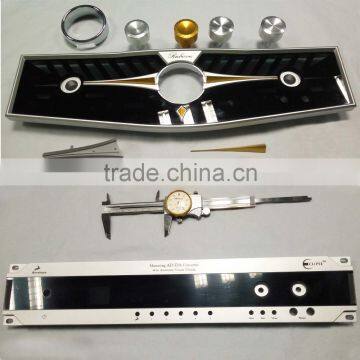 OEM/ODM service and smooth surface CNC high precision aluminum amplifier front panel