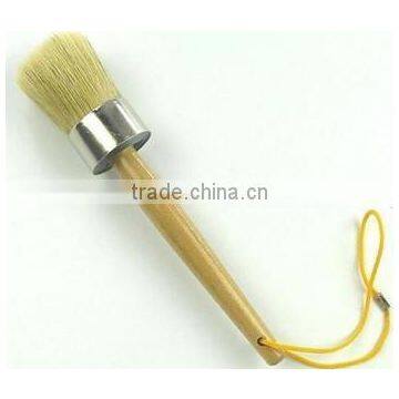 round natural bristle paint brush with rope, Chalk Paint Wax Brush